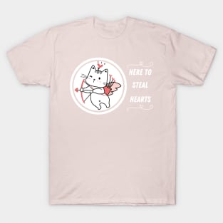 Here to steal hearts T-Shirt